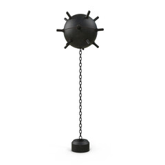 Old Underwater Mine isolated on transparent background