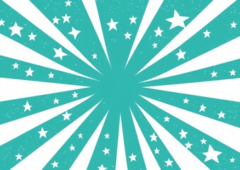 Teal Starburst Background Design