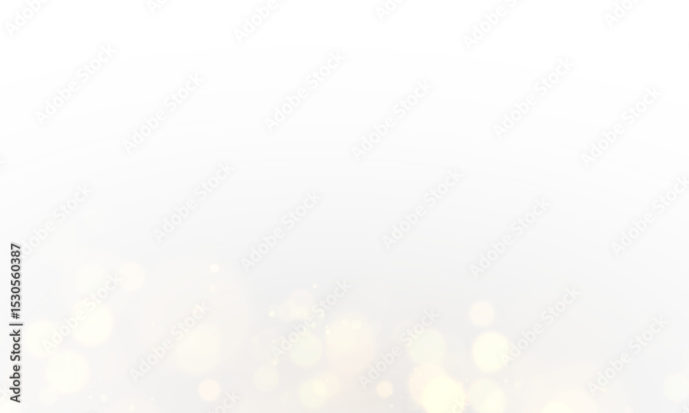 Aufkleber Abstract golden shining bokeh isolated on transparent background.Christmas glowing bokeh confetti and sparkle overlay texture for your design.