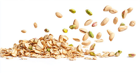 pistachio nuts and oat	
