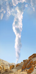 A pillar of cloud in the desert