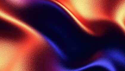 "Iridescent Metallic Waves." This image is suitable for digital backgrounds, high-end design, fashion, or any context requiring a luxurious, modern, and abstract visual with rich texture