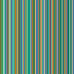 Geometric pattern of colorful thin vertical straight stripes Modern abstract striping design in bright festive green, orange, yellow, blue colors