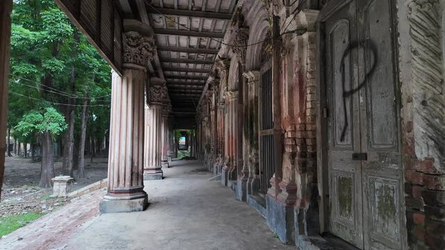 Old heritage house at Pakutia Zamindar Bari, Nagarpur, Bangladesh