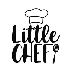 Little Chef Cooking Design for Kids and Kitchen Wall Decor