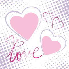 abstract background graphic love heart valentines day