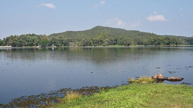 Beautiful landscape in Mae Puem National Park in Phayao province of Thailand. This national park is renowned for its breathtaking landscapes, which range from lush forests to tranquil lakes.