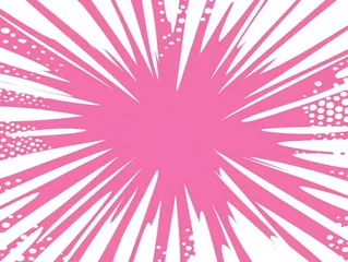 Fototapete Pink Radial Burst Graphic Design Background © raisya creative