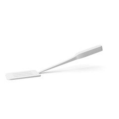 White spatula kitchen utensil isolated on transparent background