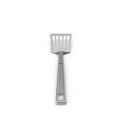 Large grill spatula for outdoor cooking isolated on transparent background