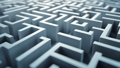 Exploring the complexity of economic policy decisions through a maze landscape with numerous pathways and decision points