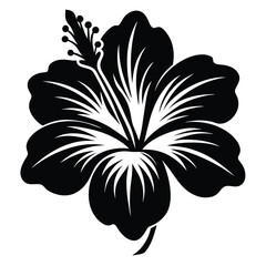 Bold hibiscus flower features striking petal pattern, stamen details, and captivating botanical allure © Lovely