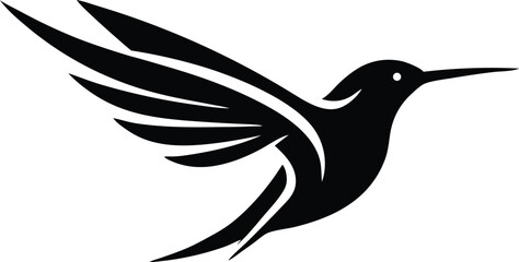 a mascot logoff featuring a sleek silhouette vector