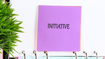 The conceptual phrase of the INITIATIVE. Business concept. A place to copy. Concept of teamwork and...