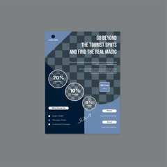 Simple and modern and Minimal Individual flyer design