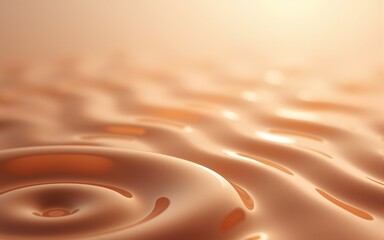 Fototapeta premium Calming Rhythms represented by smooth, swirling patterns in soothing earth tones, promoting a relaxing visual experience. High quality