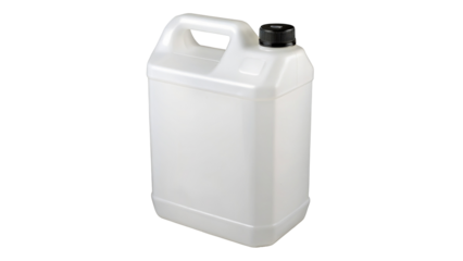Find plastic container jug with handle and black cap for liquid storage and chemical use online now 100 characters