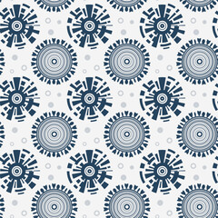 Seamless pattern. Decorative circles on a light background.