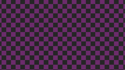Purple Black Checkered Pattern with Subtle Grainy Texture for Bold and Modern Background Design