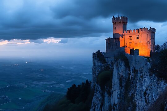castle in the night
