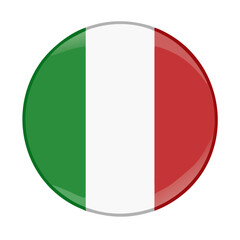 Simple round italy flag icon 