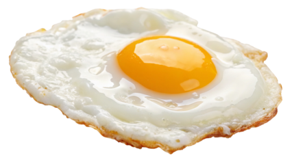 Fried egg breakfast sunny side up single food delicious protein yolk white cooked meal healthy breakfast 100
