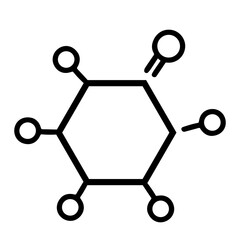 molecular structure isolated on white