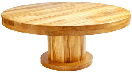Beautiful round wooden dining table perfect for contemporary home decor and gatherings