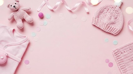 pink baby shower background