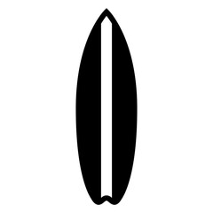Logo club de surf. Icono de tabla de surf