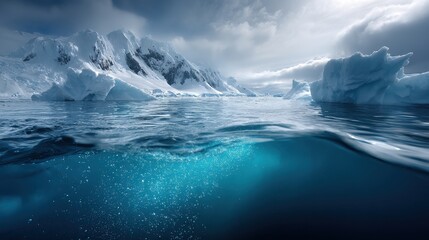 Antarctica's Glacial Beauty Above and Below the Waves