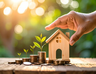 Professional Photography of Home Investment and Savings Concept
