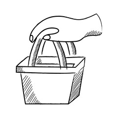 Hand Drawn Line UMKM Small Business Micro Illustration