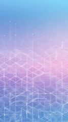 Abstract geometric pattern with hexagonal shapes a pastel blue and pink gradient background