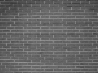 トンネルのレンガ壁。モノクロ。