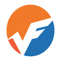 V F letter vector template