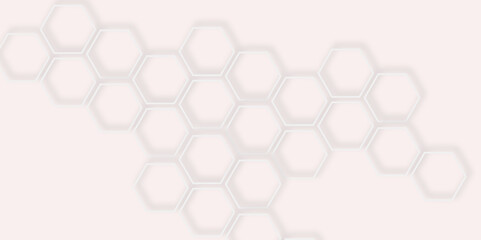 delicate of light gray hexagons forming a subtle pattern pale pink background.