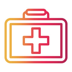 Obraz premium medkit Line Gradient Icon
