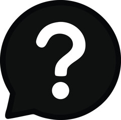 Question mark icon, Question sign symbol flat design style, vector illustration