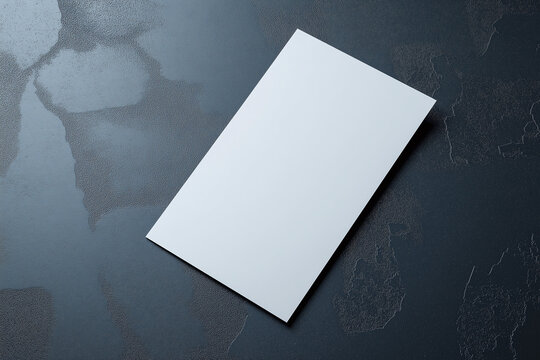 Blank half-page flyer on a textured surface ready for creativity