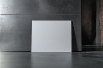 Creative blank flyer for artistic expression on neutral backdrop