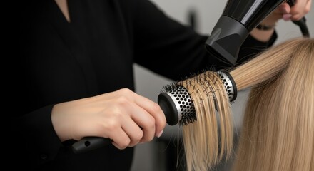 Hair styling techniques hair salon tutorial video indoor close-up professional beauty tips for effortless hair care