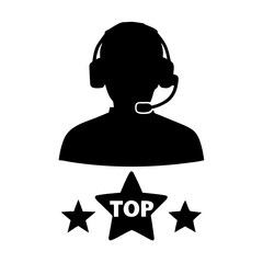 vector illustration of a woman with a symbol