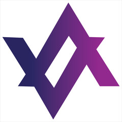 VA letters logo, monogram design