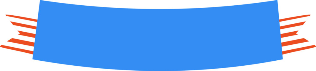 American Theme Ribbon Banner Decoration Vector