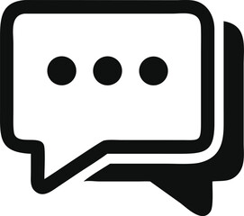Comment icon, Chat Message logo, Speech bubble symbol, Vector illustration