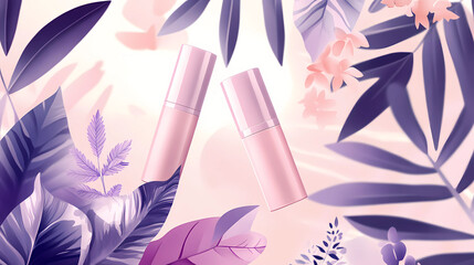 Luxury organic lip balm brand ad stylish lip balm