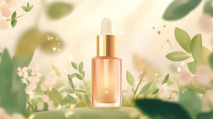 Luxury organic skincare line promotion high-end