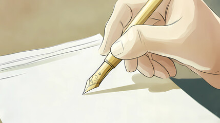 Luxury stationery brand campaign elegant fountain