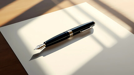 Luxury stationery brand campaign elegant fountain